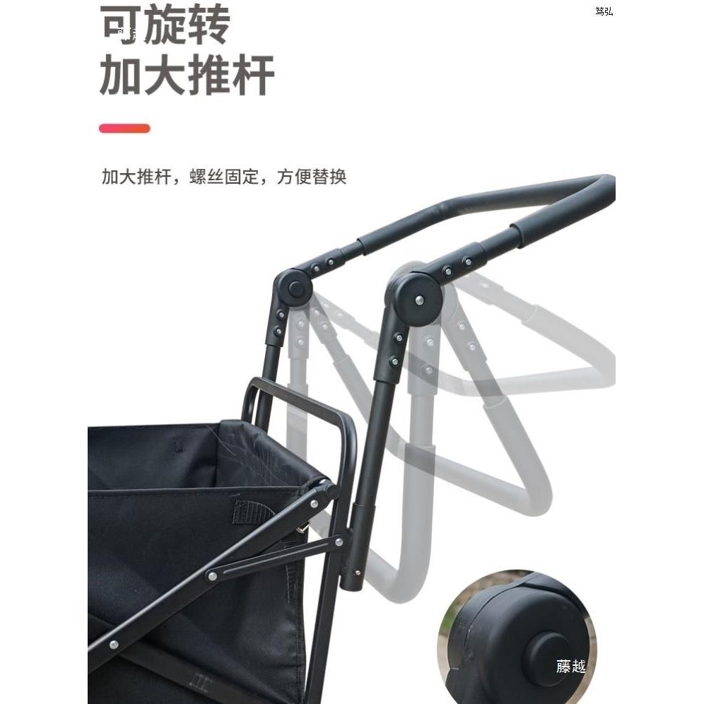 儿童拉手推车折XLJ叠便携孩露野营拖货车家用拉杆小营超市购物小