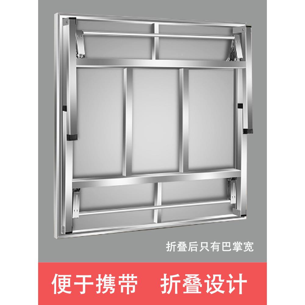 不锈钢折F97TT6HM叠易桌子餐桌摆摊户外宿舍字家用便吃饭学习写简
