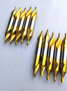 精声JSG2含钴涂层中心钻m5高速钢镀钛不锈钢63388用A1AA3A4黄A53