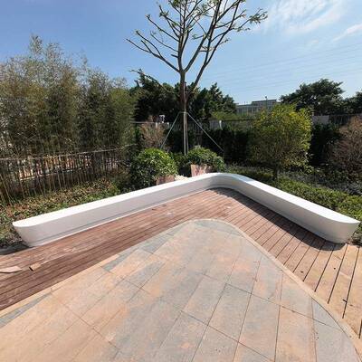 GRC凝景土坐凳户外长条观座椅UHPC树池景户外园林区cxnd2507异形