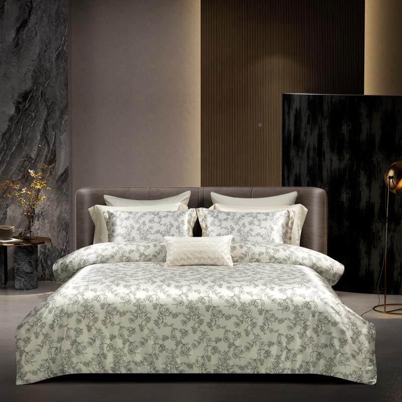 RI0T出口F77SMTS5丝桑真蚕丝绸四件套印花丝被套床单床笠冰夏季丝