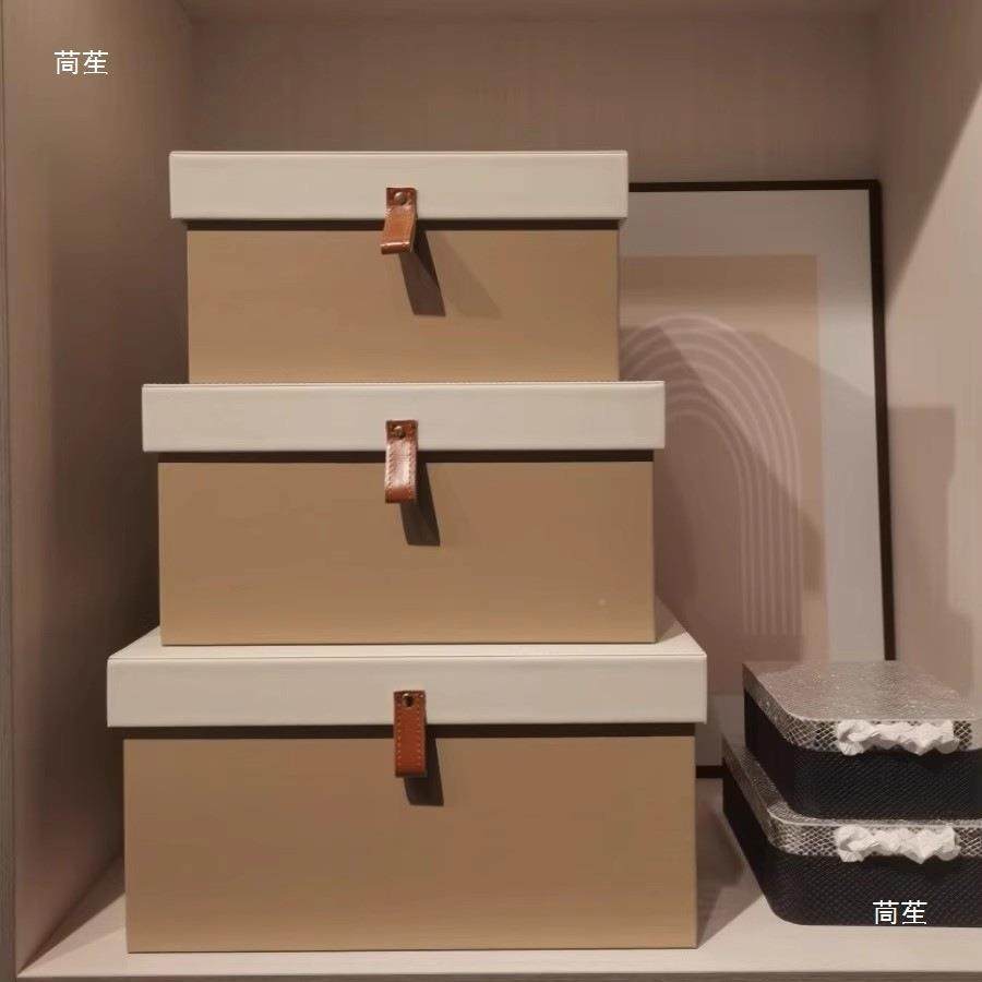 皮质收纳样间软装衣帽间衣柜顶部收纳箱板皮无品牌/整理盒革箱储,收纳整理,收纳箱,淘宝优惠券,粉丝福利购,淘宝优惠卷