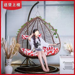 吊摇藤椅MFS室内家用吊椅秋千成人吊床阳台厅单双篮人摇躺椅客懒