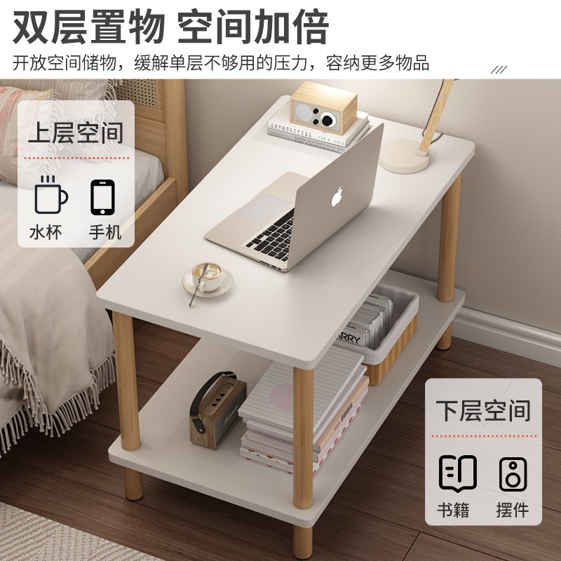 床头柜现代简约家用床边置物w架网红小型收纳储物柜简易窄边小方