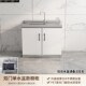 304不锈钢橱柜加厚家用简易灶台一体加宽厨房组合柜餐边柜碗柜