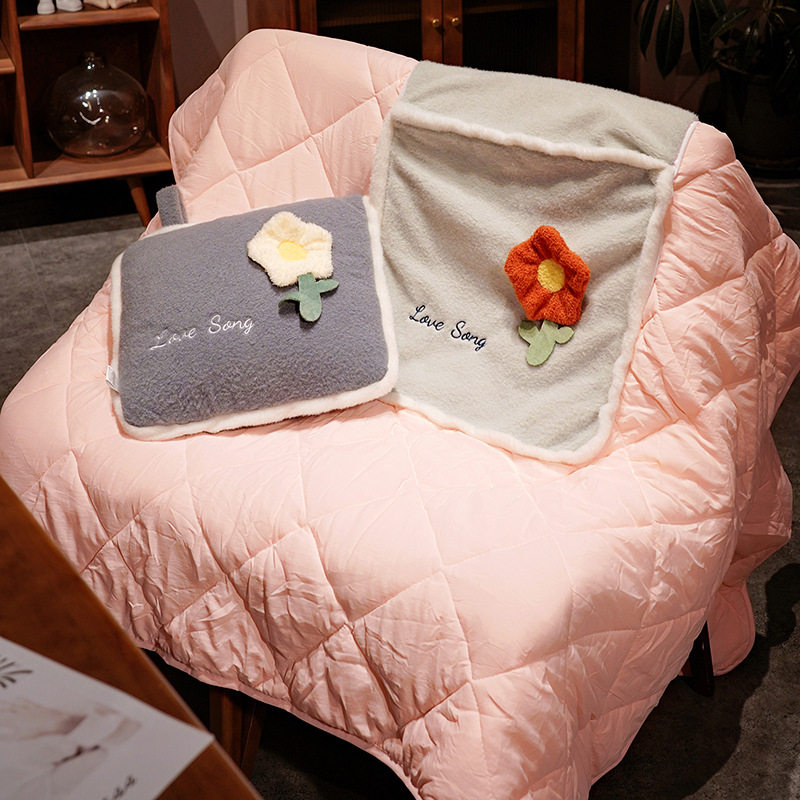 花朵抱枕被子两用办公室午睡枕头车载毯子二合一汽车靠枕女生睡觉,居家布艺,抱枕被,淘宝优惠券,粉丝福利购,淘宝优惠卷