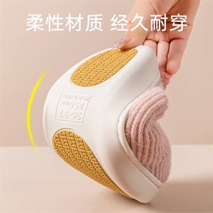 防滑棉拖鞋 男女士软底家居加绒保暖孕妇 老年人秋冬季 2023新款