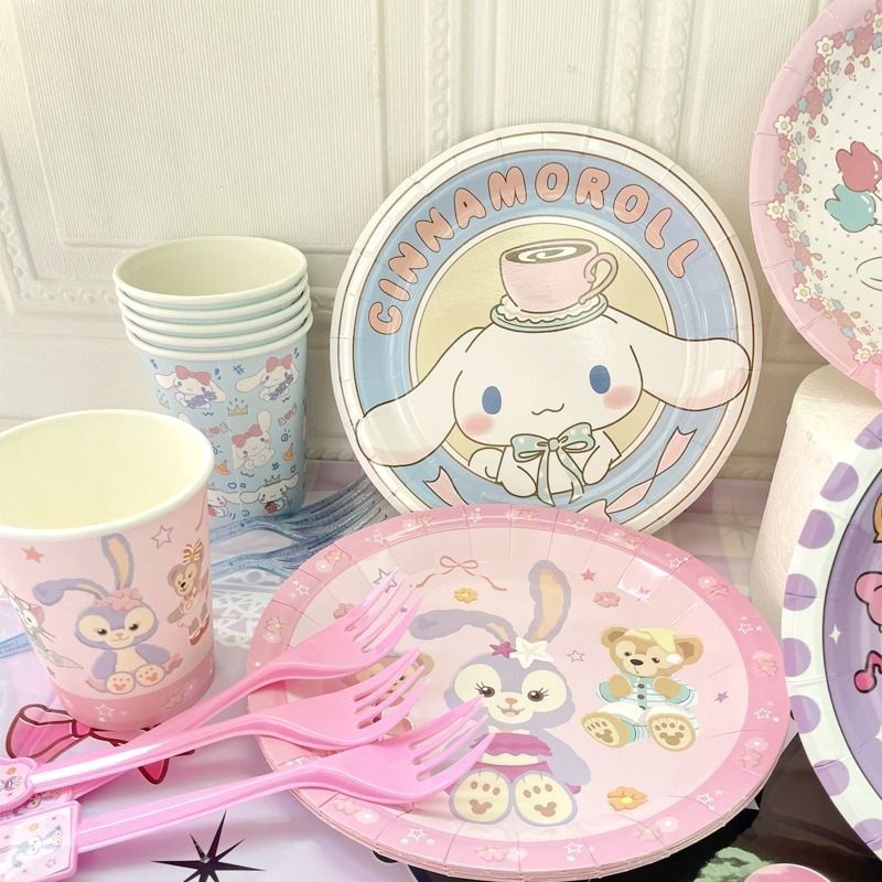 库洛米生日布置场景装饰美乐蒂桌布一次性餐盘女孩派对party用品,节庆用品/礼品,装扮布置套餐,淘宝优惠券,粉丝福利购,淘宝优惠卷