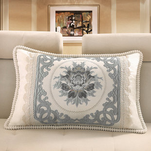 欧式靠垫长方形50x70客厅沙发靠背抱枕家用套子含芯大号60 80拆洗