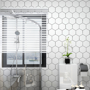 厨房防油烟贴纸可撕式耐高温卫生间浴室墙防水瓷砖贴自粘墙贴灶台