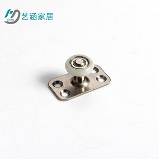 单槽玻璃移门限位器f型止摆器推拉门地面固定玻璃自动门导向滑块