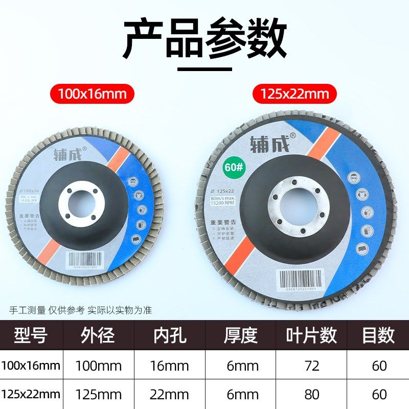 百叶片百叶轮打磨片100百页轮抛光轮花叶轮125砂布轮白叶轮角磨机,标准件/零部件/工业耗材,百叶轮,淘宝优惠券,粉丝福利购,淘宝优惠卷