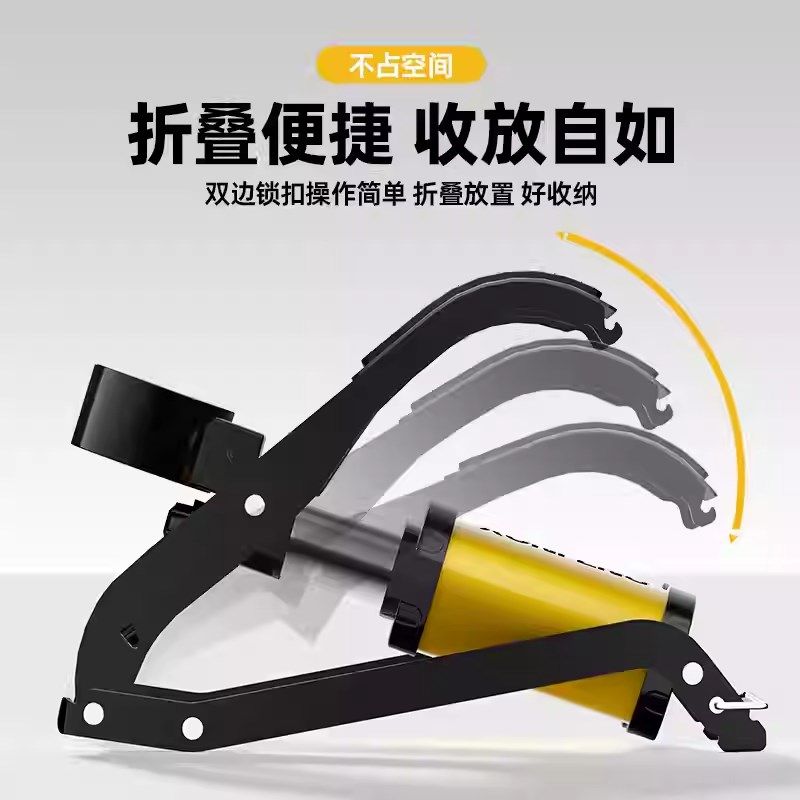 脚踩打气筒汽车用自行车高压式电动摩托车脚踏家用车载充气泵结义