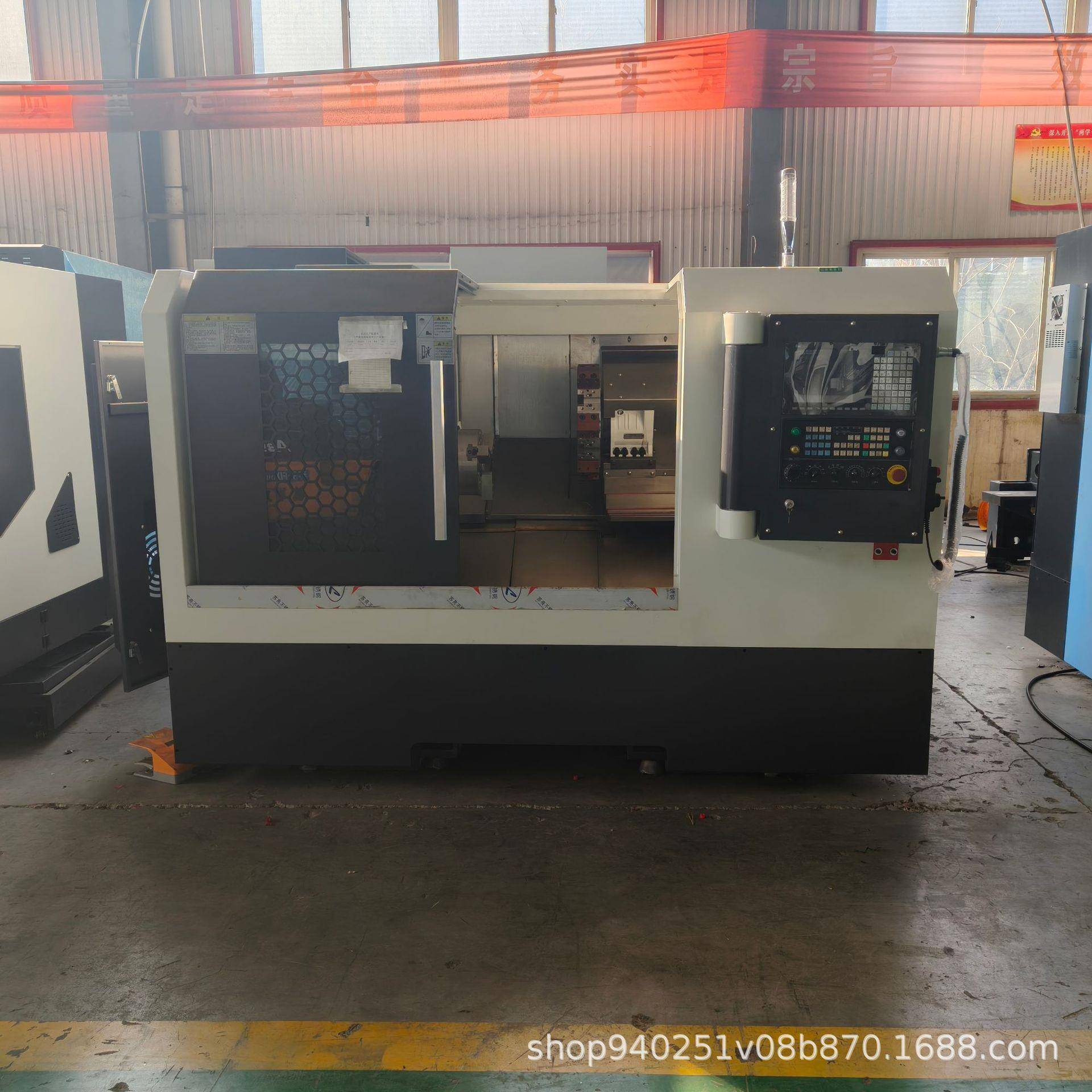 实力厂家直销数控斜车TCK460车床45度斜轨多工位刀塔整体床身