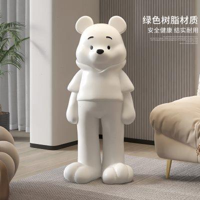电镀暴力熊摆件客厅大型落地网红装饰品乔迁礼物电视柜旁轻奢高档