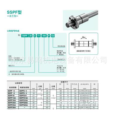 花键导套连杆 SSPF50A-1-676/CU