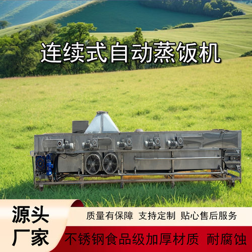 厂家直供不锈钢材质安全加厚蒸饭机连续式自动化提高生产效率