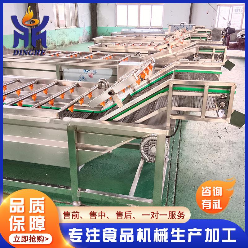 厂供商用果清蔬洗机 山LFD楂气泡浪清备洗冲设 蕨菜菠菜清洗线