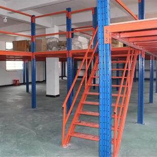 重型阁楼平台货架层钢结构组合库仓储货架仓可656拆卸搭建楼梯货