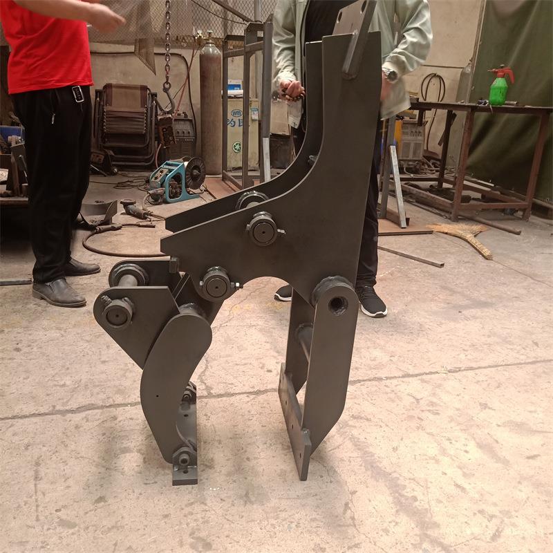 路边石挖机液机械抓具 小型钩机旋夹VBJ转压石夹