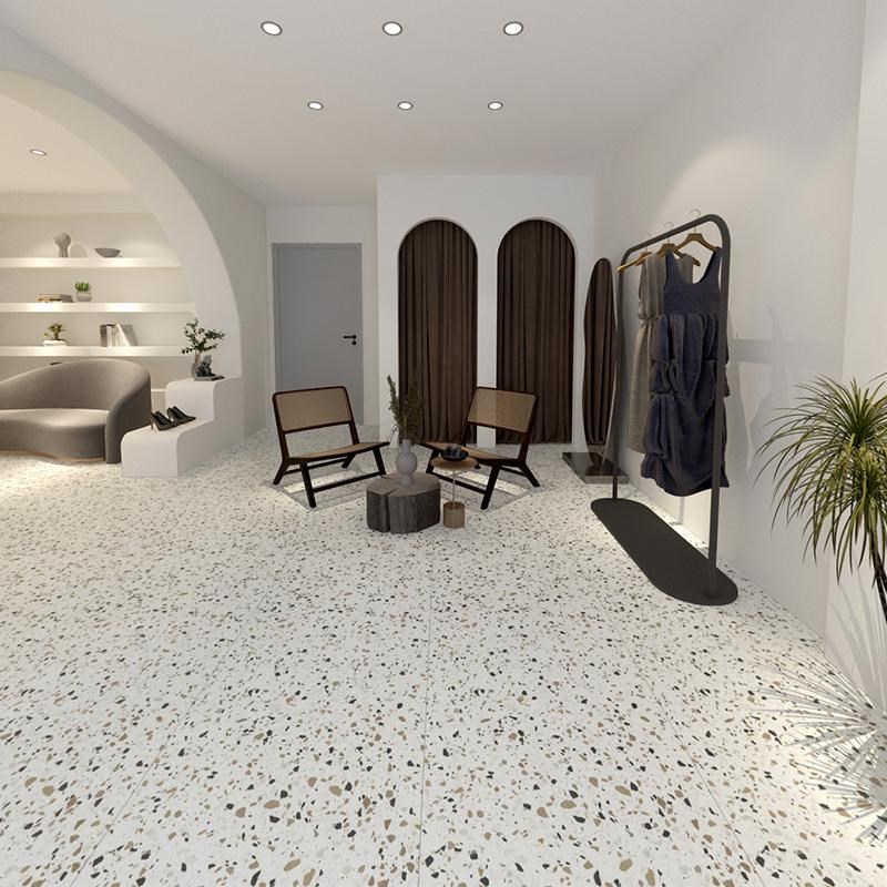 现代简约质感水磨石750x1500客餐厅防滑地砖厨卫阳台民宿彷古瓷砖