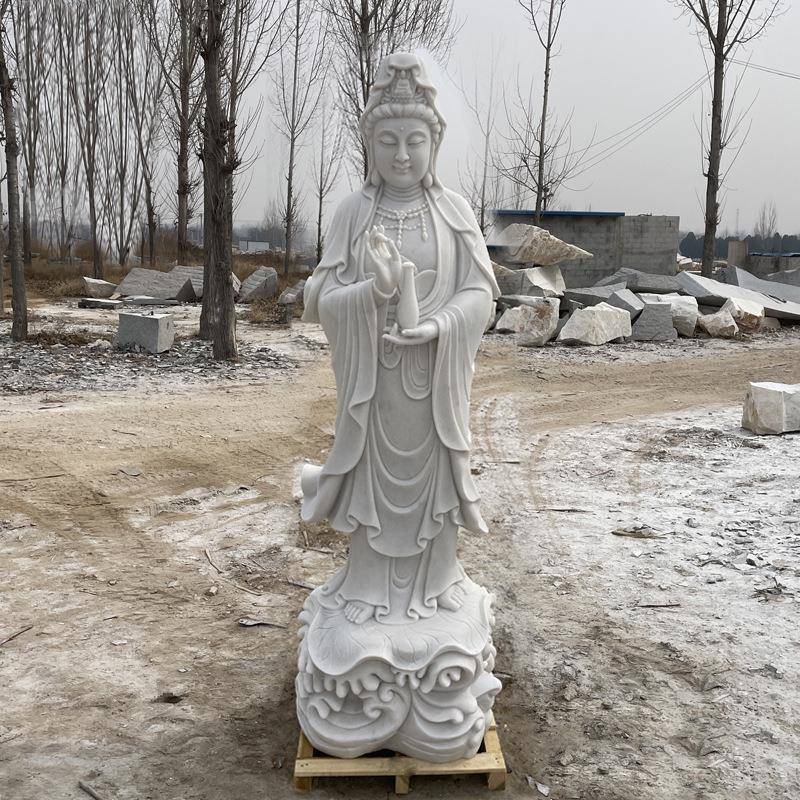 汉白玉观音佛像石雕雕塑大理石弥勒佛寺庙户外摆件大型地藏王菩萨