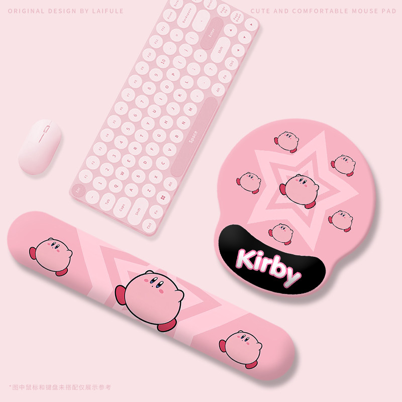 粉色星之卡比鼠标垫超大号硅胶