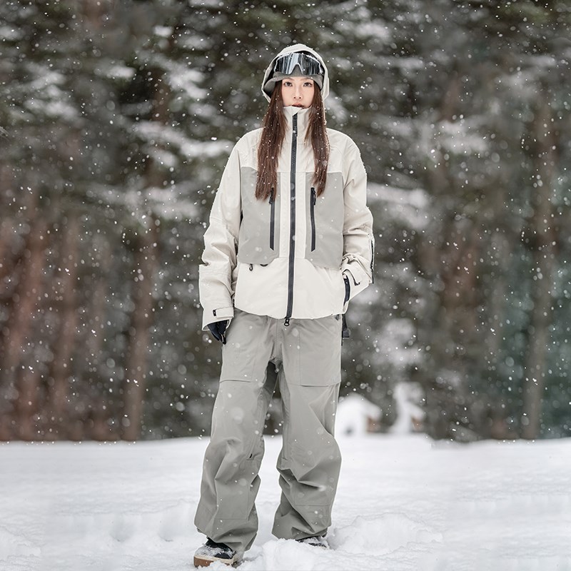 pomt新款专业高端3L壳雪服裤套装单板双板男女通用轻薄防水透汽