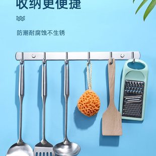 壁挂 挂衣钩不锈钢304挂钩衣挂家用墙上免打孔挂衣架浴室厨房粘钩