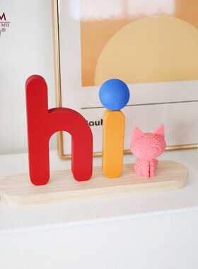 hi家居饰品摆件小白兔解压桌面摆件电视柜客厅装饰摆件家居饰品