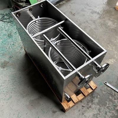 304不锈钢盘管带水箱换热器蒸发器冷却器加热降温器不锈钢蒸发器