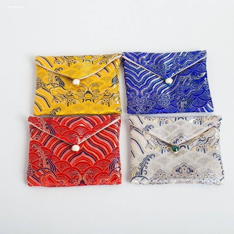 四方拉链盘玩袋锦囊布袋珠宝首饰袋文玩布袋手串袋小福袋佛珠袋子