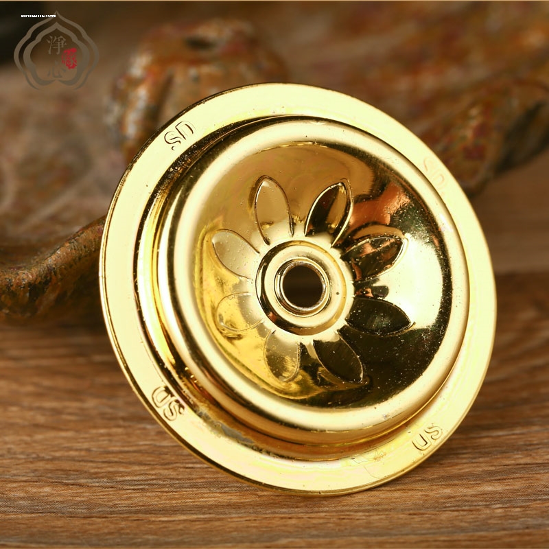 煤油烛台浮漂灯芯供灯架莲花灯莲花座镀铜伸缩灯芯架新款寺庙素油