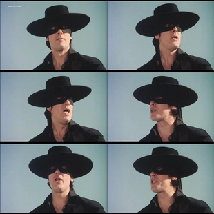 热卖款青峰侠佐罗表演儿童成人化妆舞会面具男古风帅气半脸面具