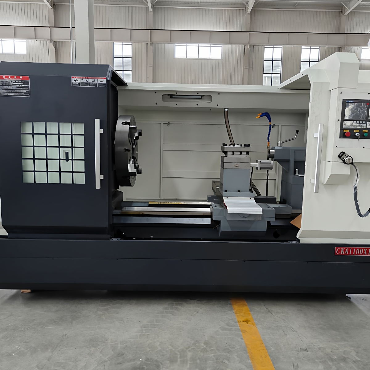 硬轨数控车床CK61100X2000mm大孔径切削车床8工位刀架系统选配