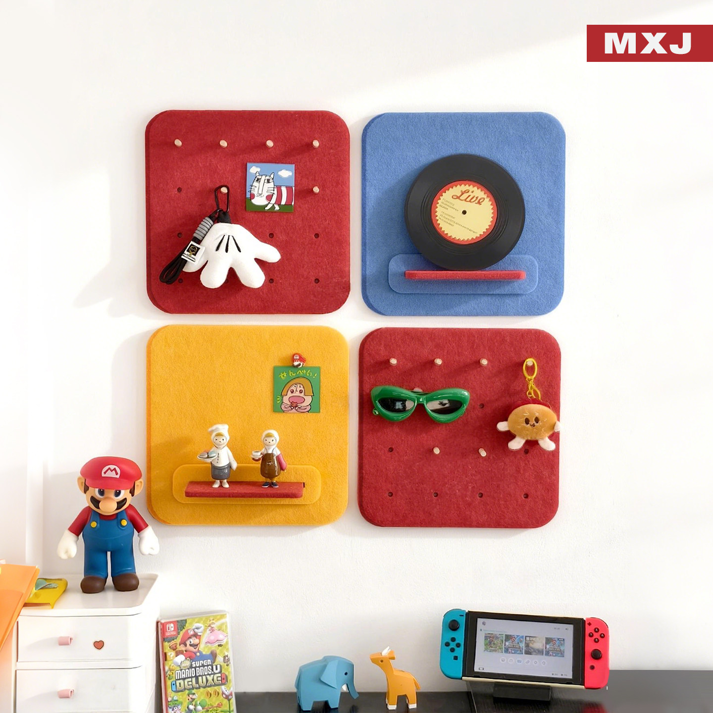 自粘毛毡板多巴胺墙贴家居装饰照片墙桌面收纳置物架洞板免打孔,家居饰品,软装墙贴,淘宝优惠券,粉丝福利购,淘宝优惠卷