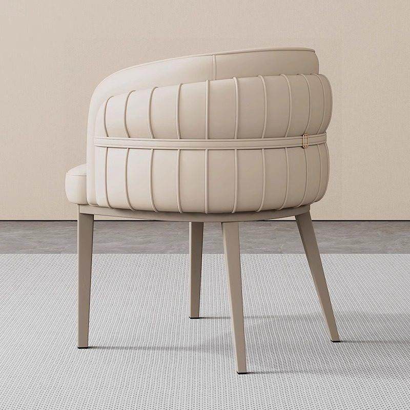 轻奢餐桌椅子意式设计师家用高级感接待洽谈酒店茶桌椅子靠背座椅