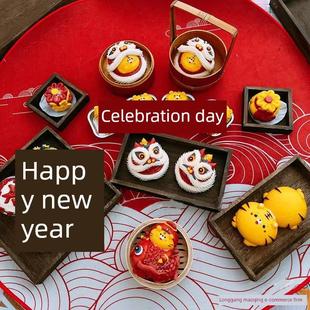 饰 木制托盘 糕点装 生 孩子 个生日礼物 采购产品宝宝 馒头