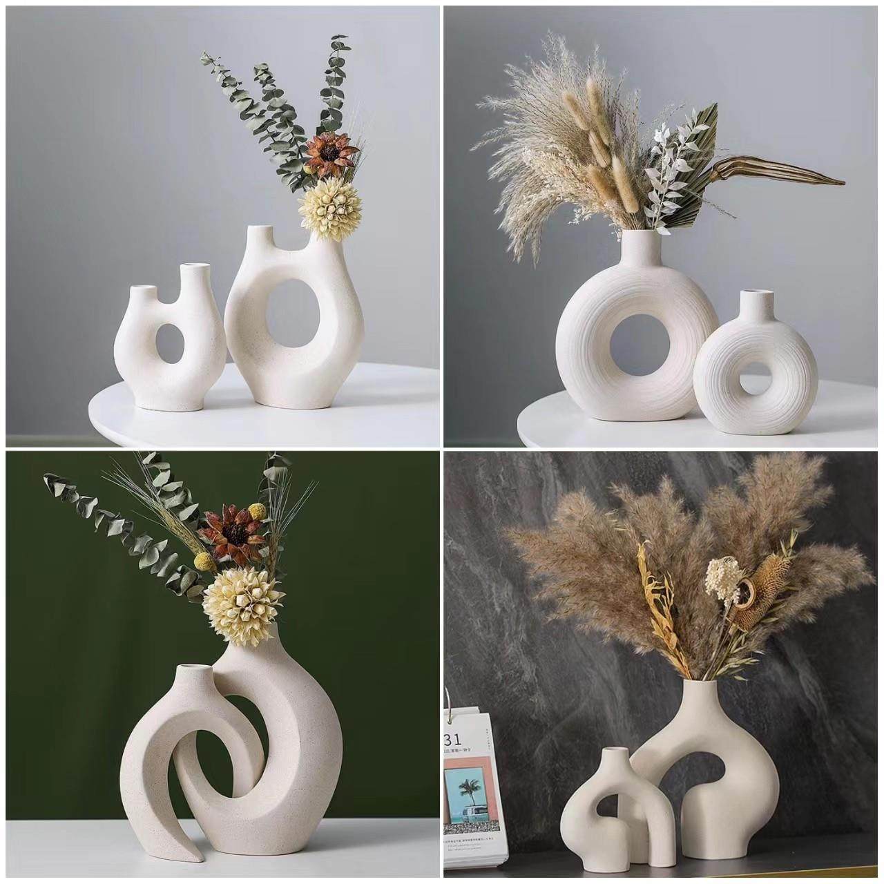 简约北欧家居客厅电视柜茶几玄关样板房创意几何陶瓷装饰花瓶摆件,家居饰品,花瓶,淘宝优惠券,粉丝福利购,淘宝优惠卷