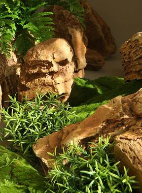 仿真黄色玻璃钢石头不规则千层石造景橱窗户外园林越野景观假石