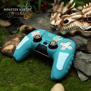 ps5手柄保护套怪物猎人荒野硅胶保护套送贴纸摇杆帽替换限定配件