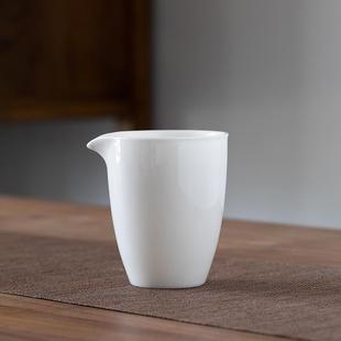 白瓷公道杯创意家用茶室功夫茶具茶海均杯分茶器陶瓷茶道配件