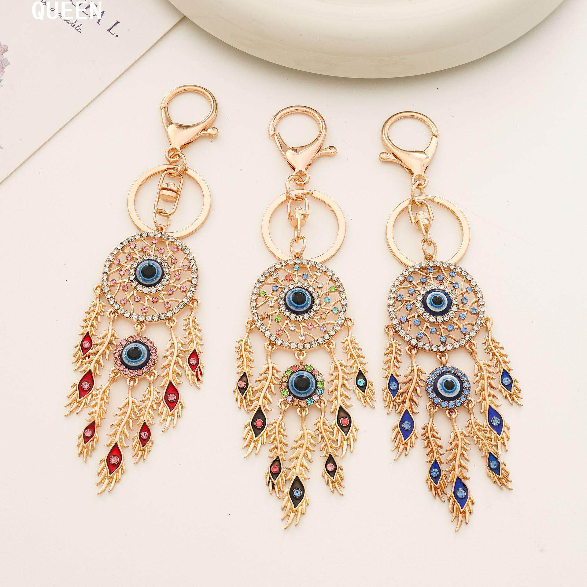 土耳其风蓝眼睛流苏挂件EvilEye