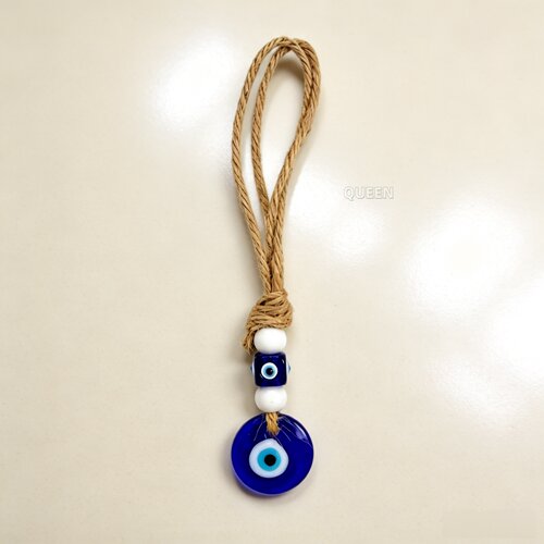 玻璃蓝眼睛麻绳挂件EvilEye
