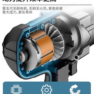 无刷大扭力电动起子锂电大风炮2000扭矩钢结构汽修冲击专用工业级