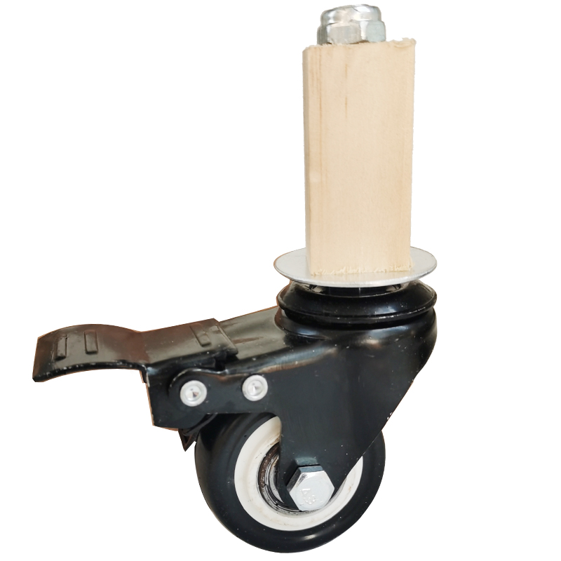 方管万向轮货架不锈钢操作台插入式脚轮方型管轴承静音轮大承重