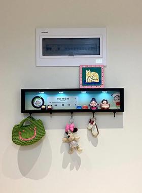 创意蜡笔小新玄关摆件钥匙置物架入户门挂钩新家装饰品挂架画