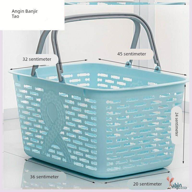 2023超市手提篮购物篮蓝子加厚大号篮子买菜购物筐塑料框子水果,收纳整理,购物篮,淘宝优惠券,粉丝福利购,淘宝优惠卷