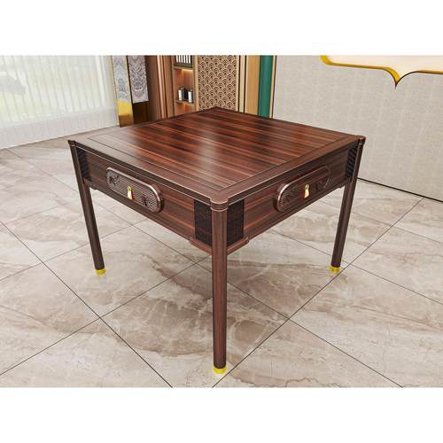 高档实木麻将机全自动乌金木餐桌多功能静音麻将桌别墅会所新中式