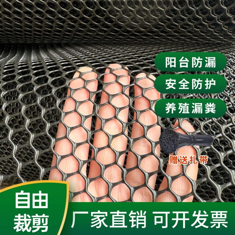 整卷黑色塑料平网养殖网养鸡养鸭育雏漏粪养蜂网防护网胶网格脚垫